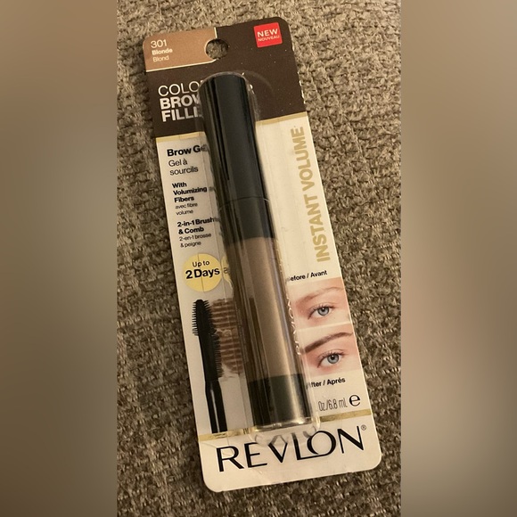 New! Revlon Colorstay Brow Fiber Filler Gel Color Blonde 301 - Picture 2 of 3